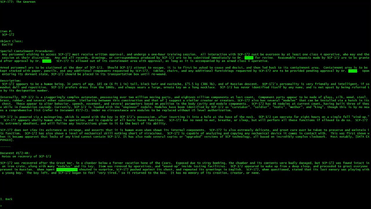 tfw you accidentally hack the SCP Foundation