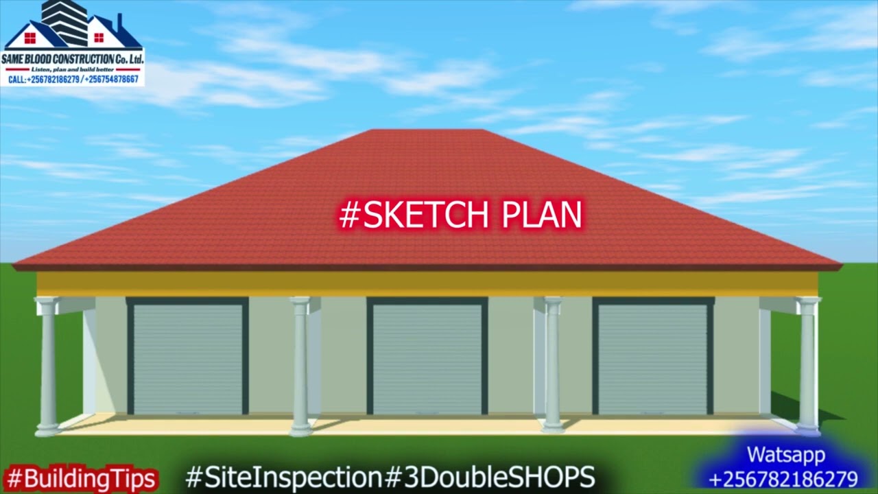 Material Costs  3 double commercial building #shops Site inspection   #construction #engineering