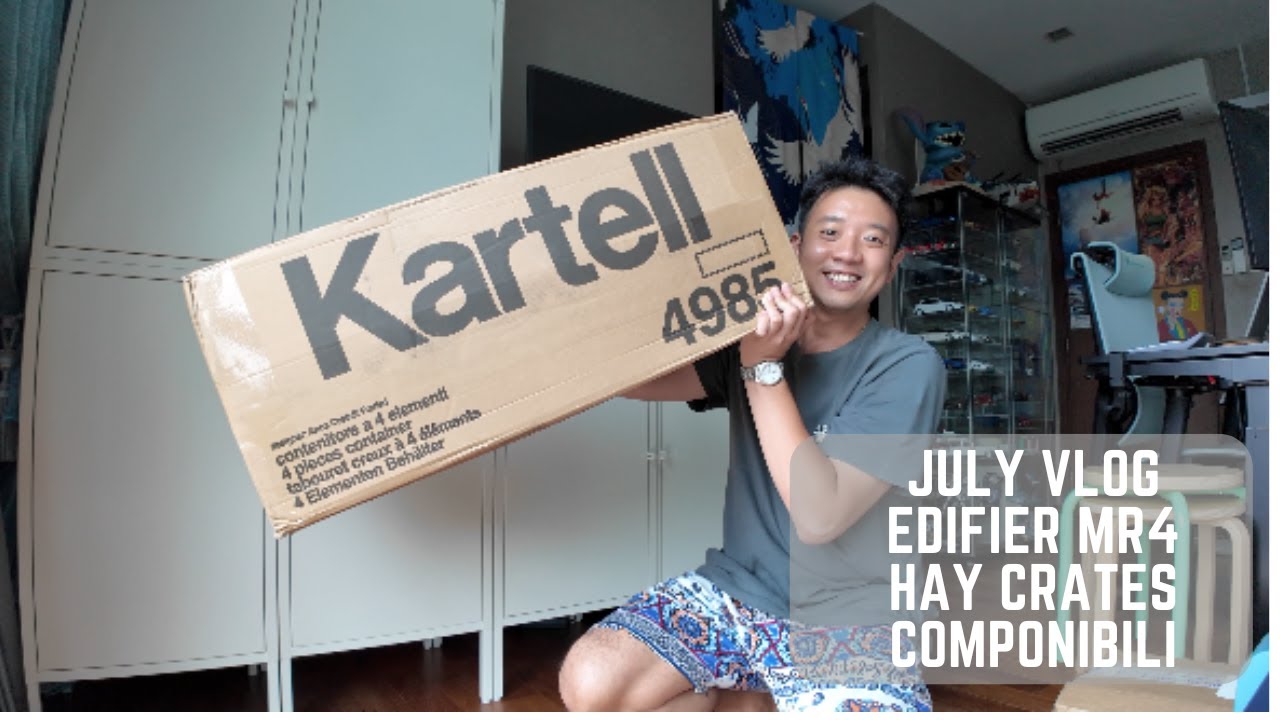 JULY 2024 SG VLOG - EDIFIER MR4, FOOD, HAY CRATES & KARTELL COMPONIBILI