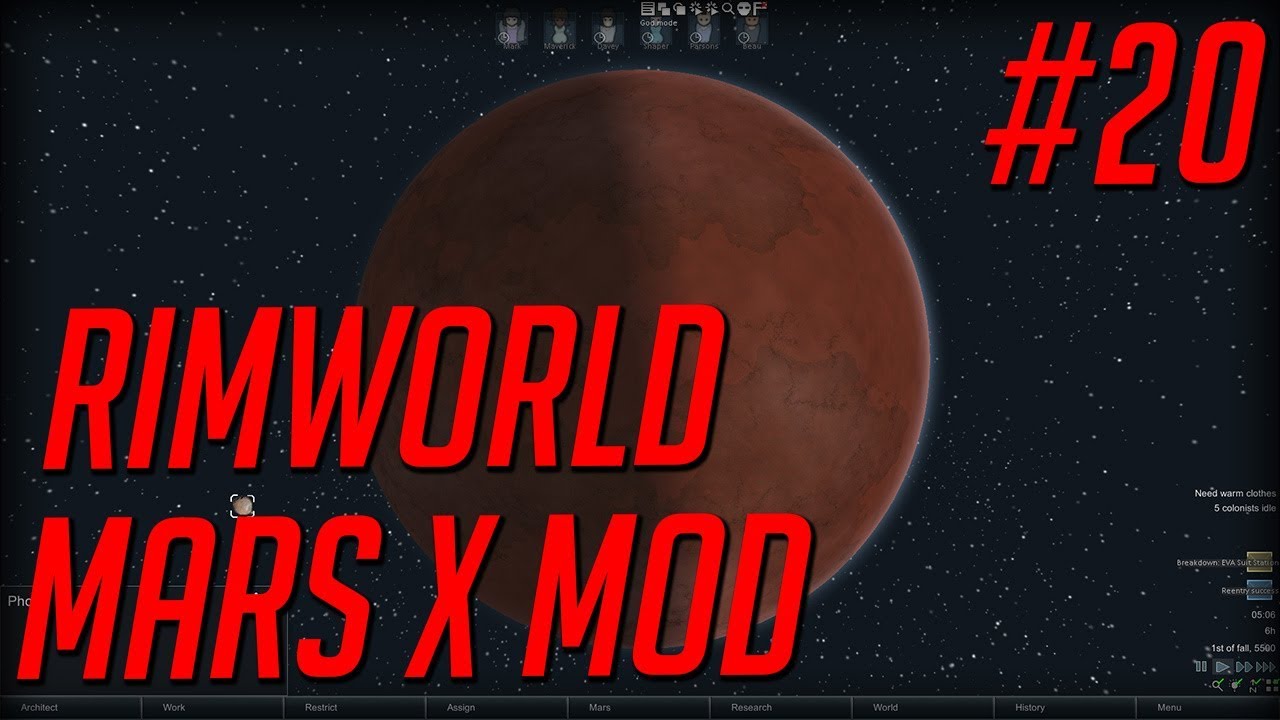 Rimworld Mars x mod -  EP 20  -  Rimworld alpha 16 marsx 3.02