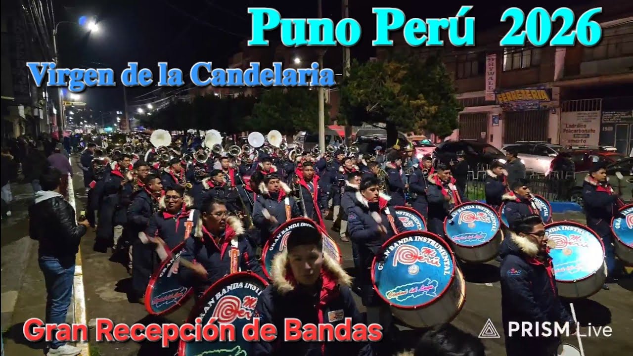 Gran Recepción de bandas y pasacalle Morenada Laykakota Fest. Virgen de la Candelaria Puno Peru 2026