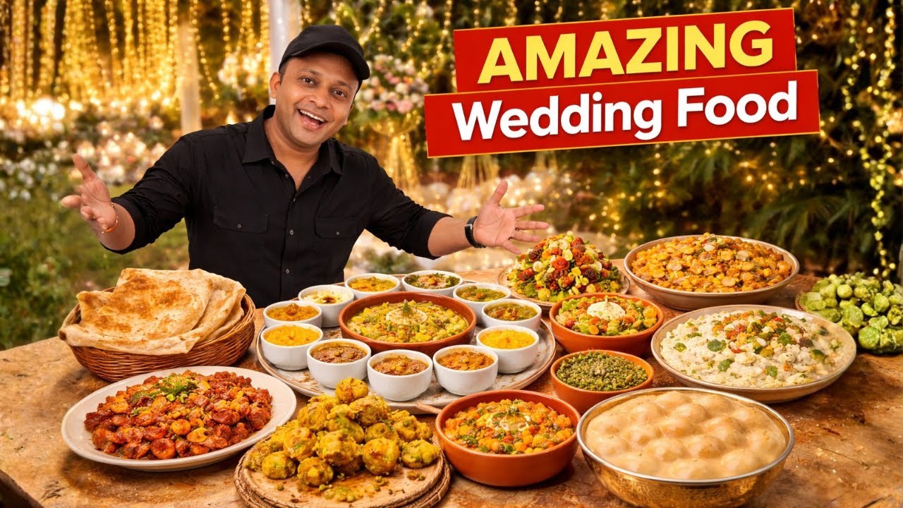 Amazing Wedding Food Catering Setup | Ekveera Catering Services | Indian Wedding Food Review foodie