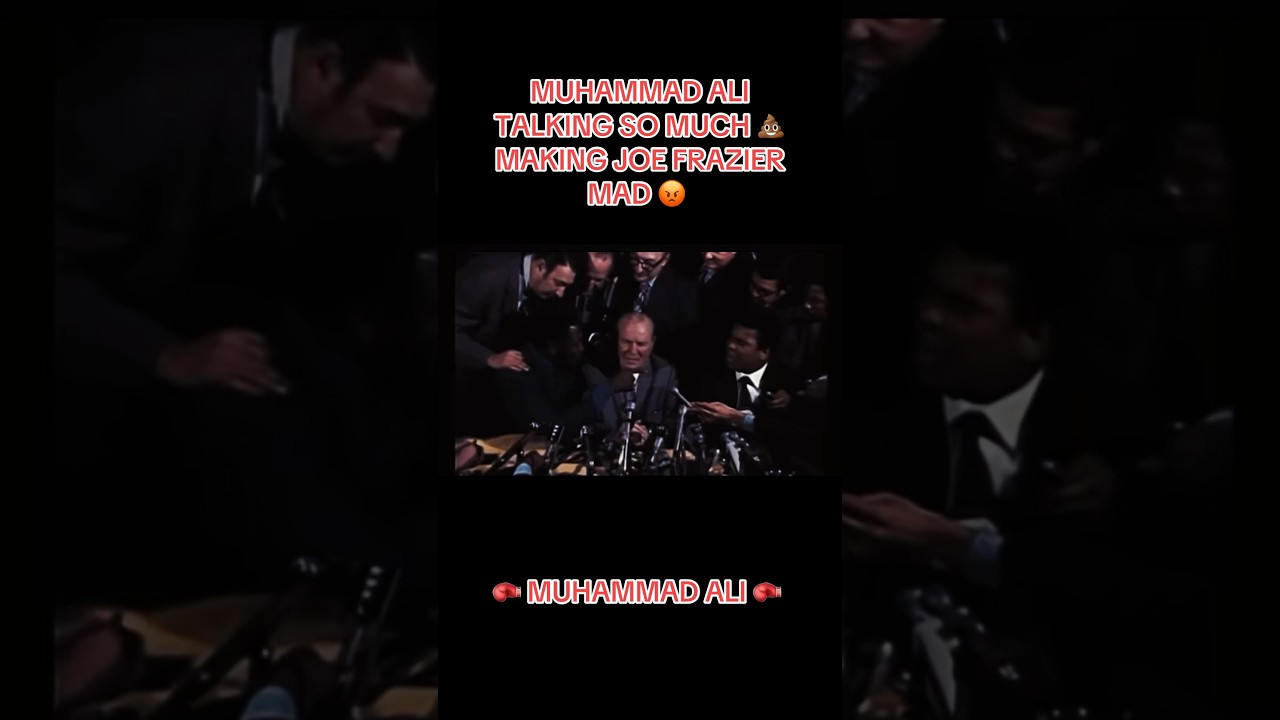 MUHAMMAD ALI TALKING SO MUCH 💩 MAKING JOE FRAZIER MAD 😡