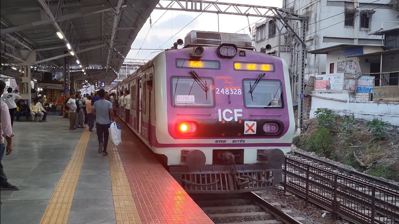 Captured at Dombivli | Mumbai Local Trains Roaring Through