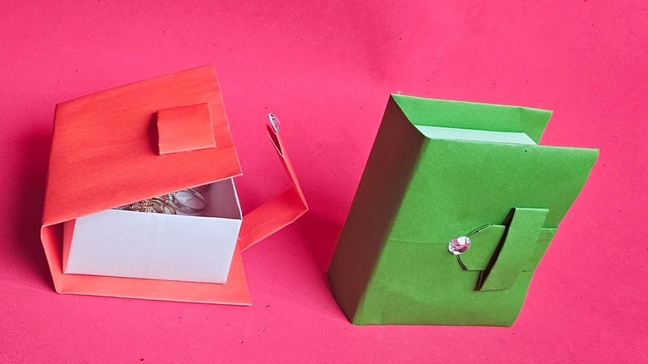 DIY PAPER  BOOK GIFT BOX / PAPER CRAFT/ SMALL ORIGAMI STORAGE BOX DIY BOOK/ DESK ORGANIZER BOX