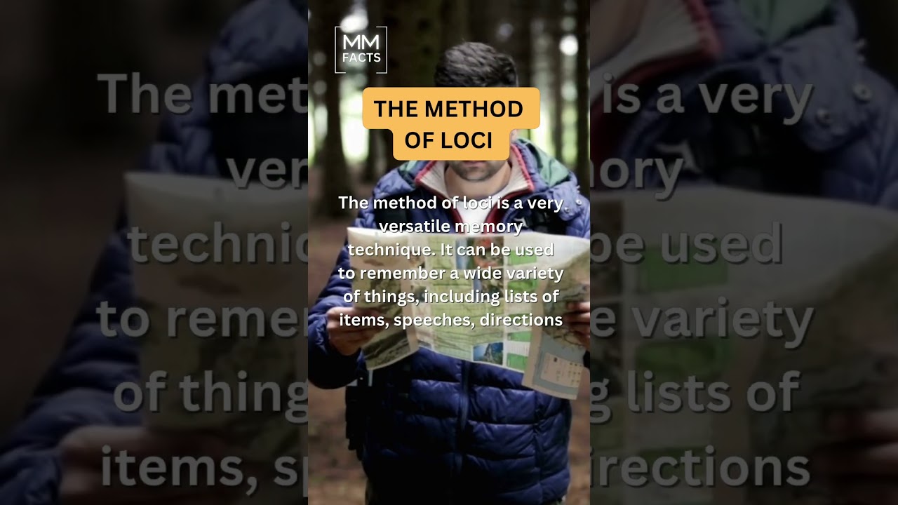 The method of loci is an ancient technique which associates items with locations. #methodofloci