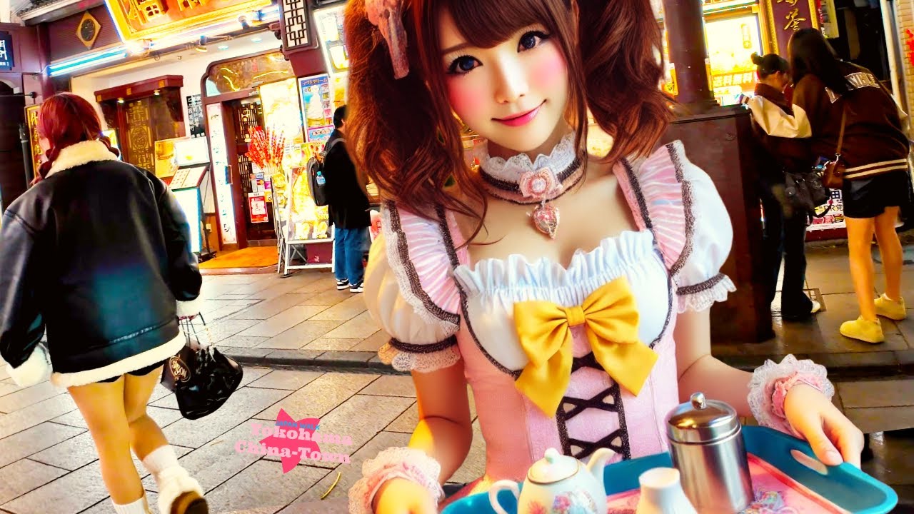 Yokohama Chinatown 🐶 Wie wär's mit einer Tasse Tee? ♪💖 4K ASMR nonstop 1 Stunde
