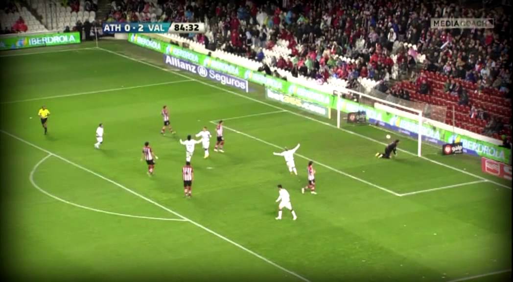 Roberto Soldado, 50 goles en Liga con el Valencia CF
