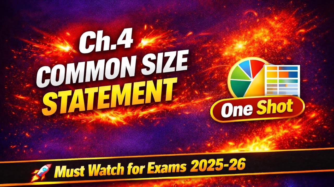 Ch. 4 Common size statement practical ques( Lec 1)