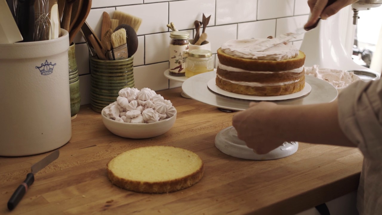 Meyer Lemon and Raspberry Cake