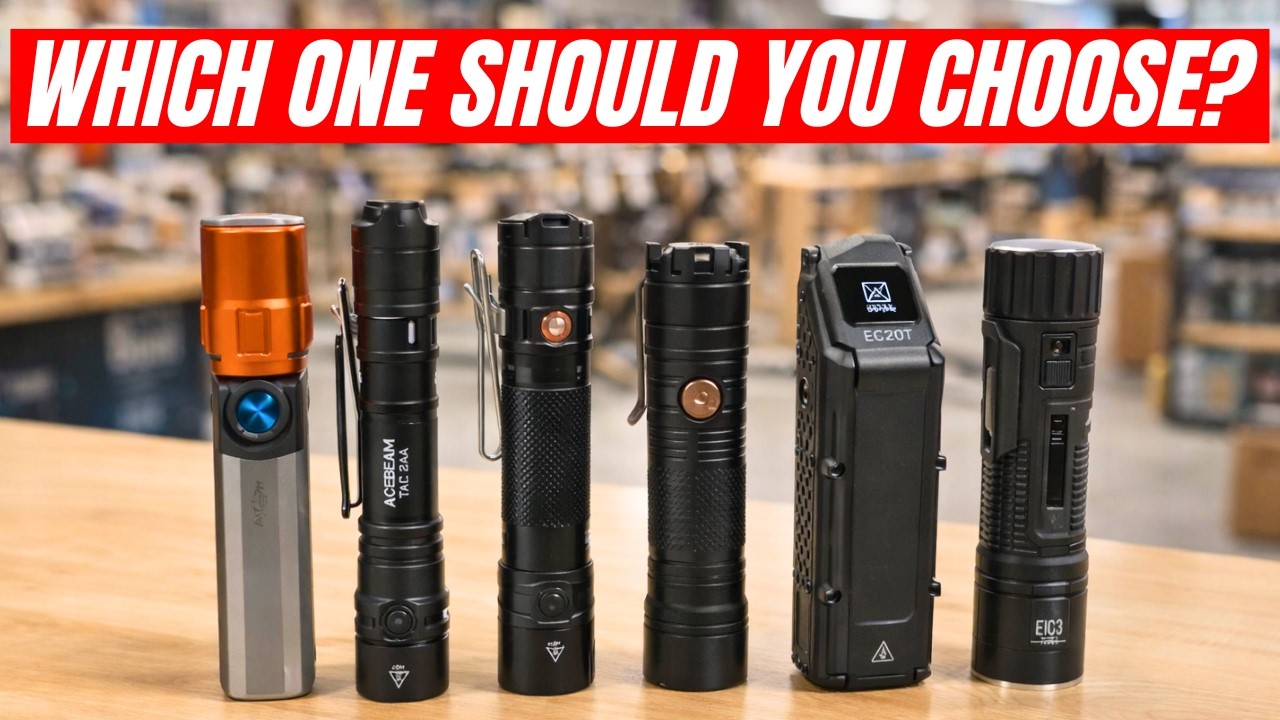 Best Flashlights 2026 &ndash; EDC, Tactical & Work Lights