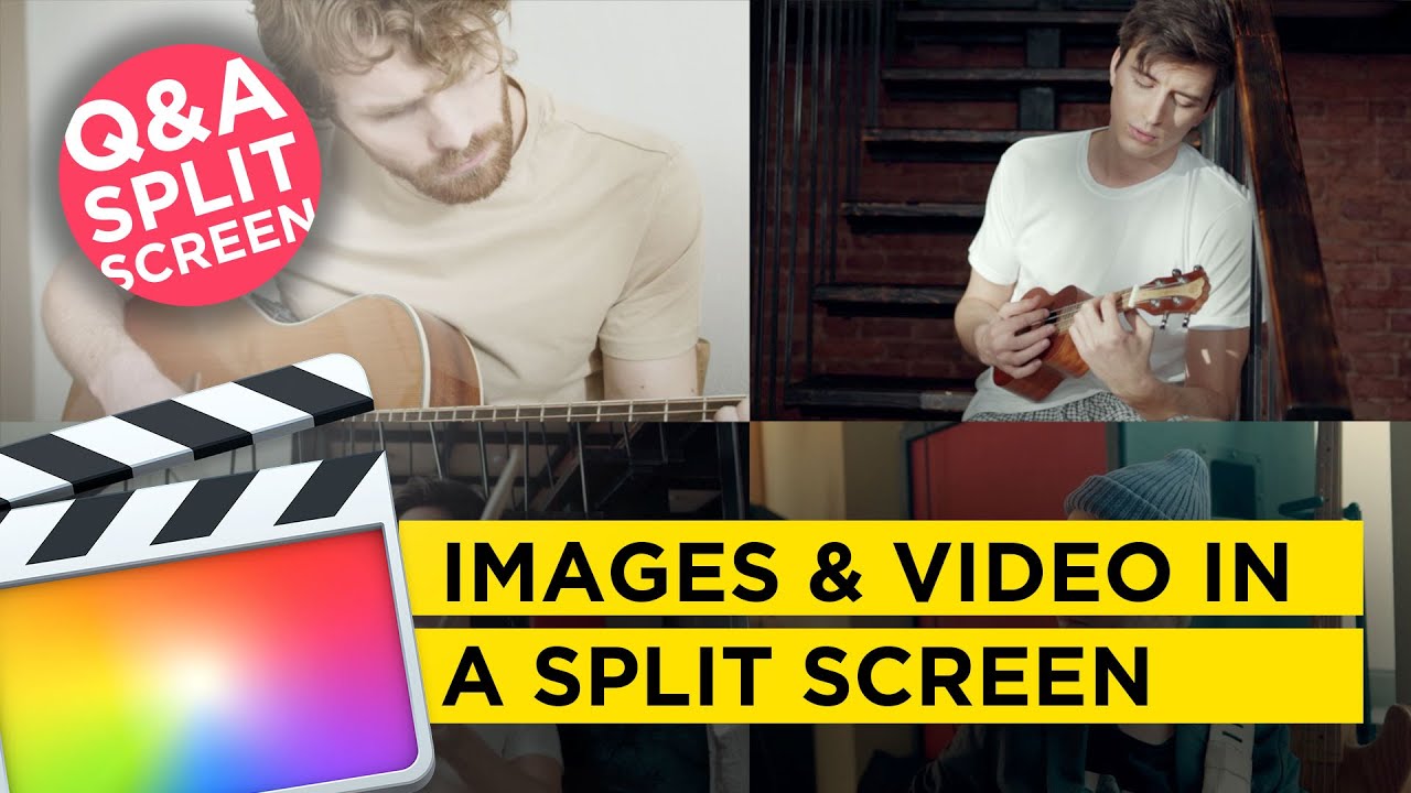 IMAGES & VIDEO IN A SPLIT SCREEN in Final Cut Pro X [Q&A - Dealing with Cropping Problems]