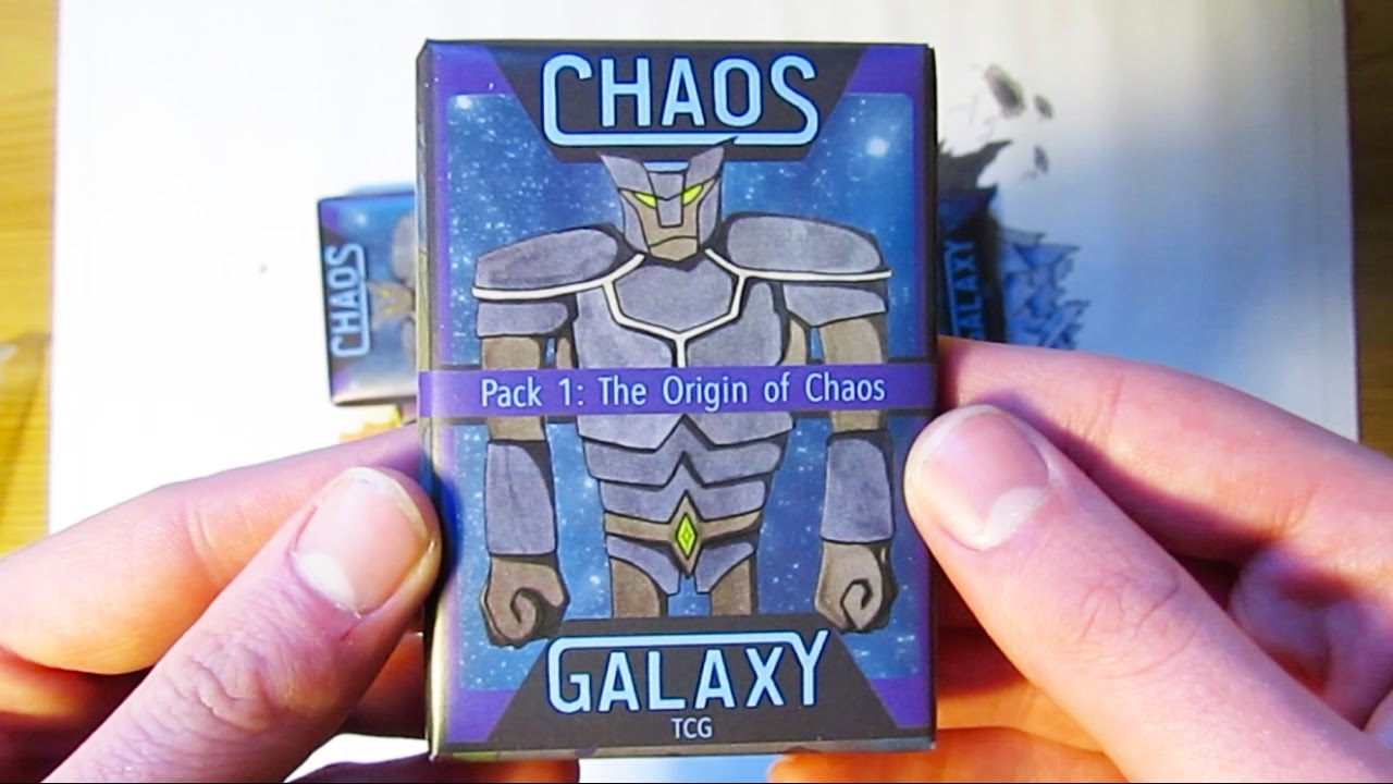 Chaos Galaxy TCG Pack Opening: Pack 1 - The Origin of Chaos! Now available on the game crafter!!!