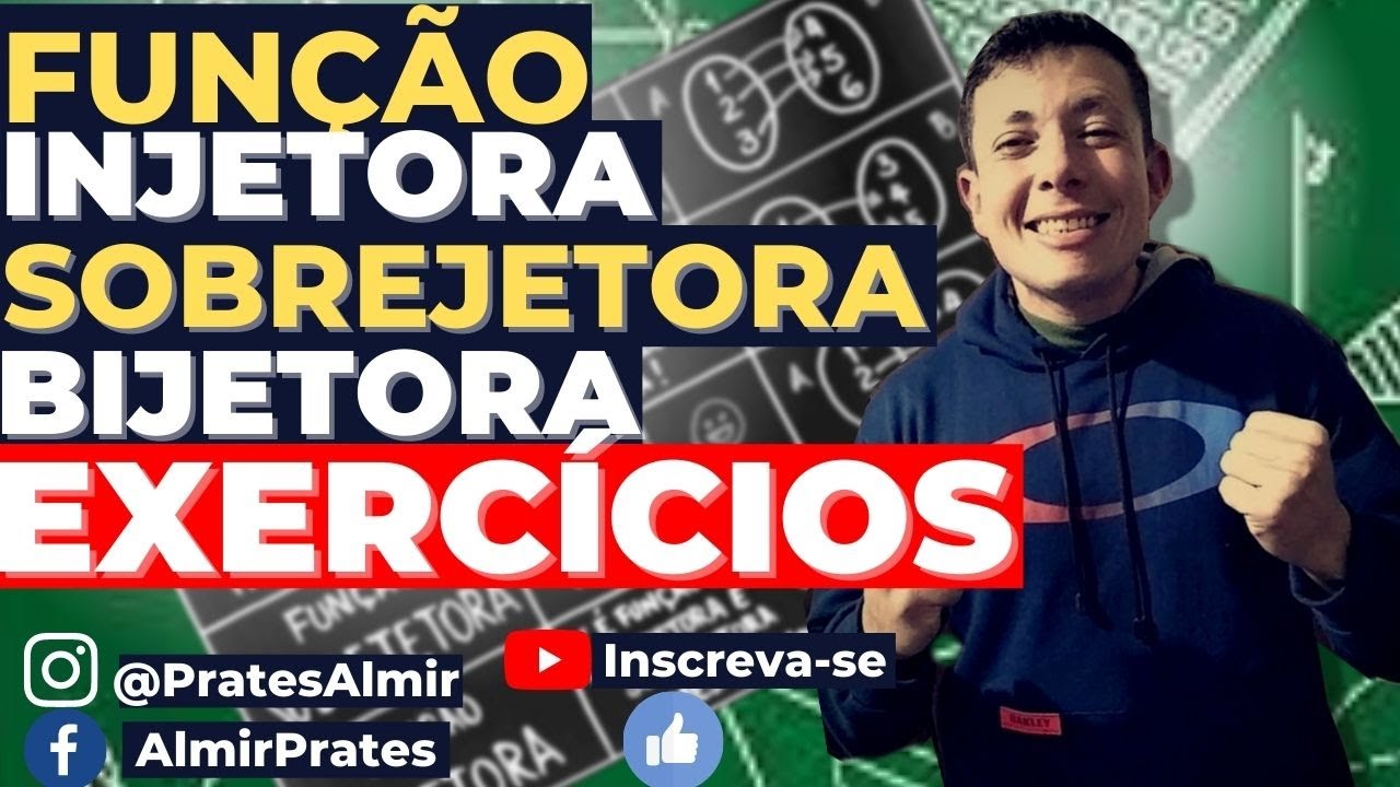 🔴☝️ EXERCÍCIOS FUNÇÃO INJETORA, SOBREJETORA E BIJETORA