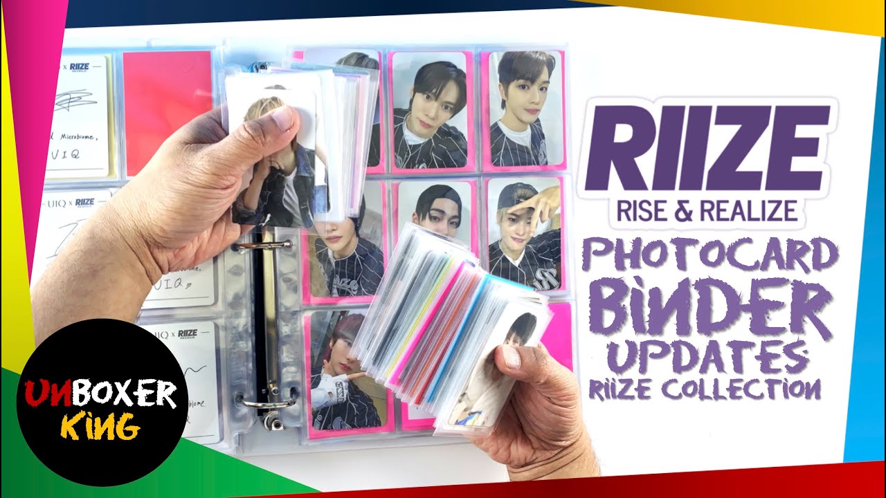 RIIZE SORTING AND STORING PHOTOCARDS || PHOTOCARD BINDER UPDATES NO. 28