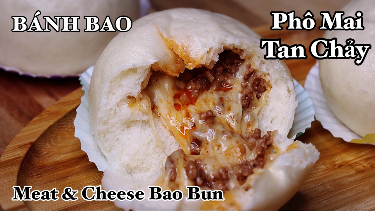 Bánh Bao Phô Mai Tan Chảy - Rất Đơn Giản - Siêu Ngon