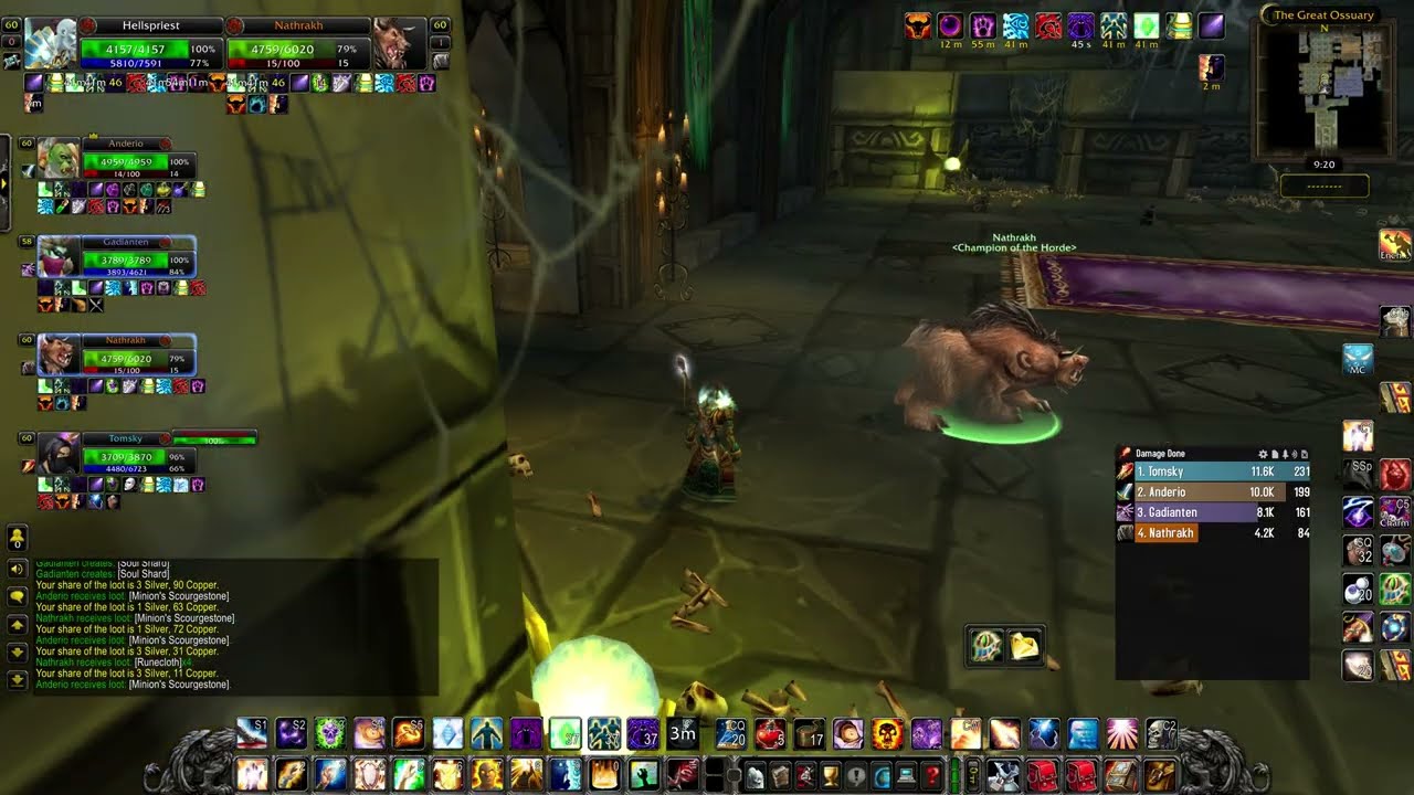 Scholomance PUG, Priest POV, 29 January 2026 - (Whitemane WoW Classic Era)