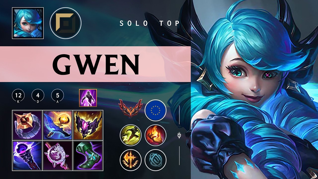 Gwen Top vs Zaahen - EUW Grandmaster Patch 26.04