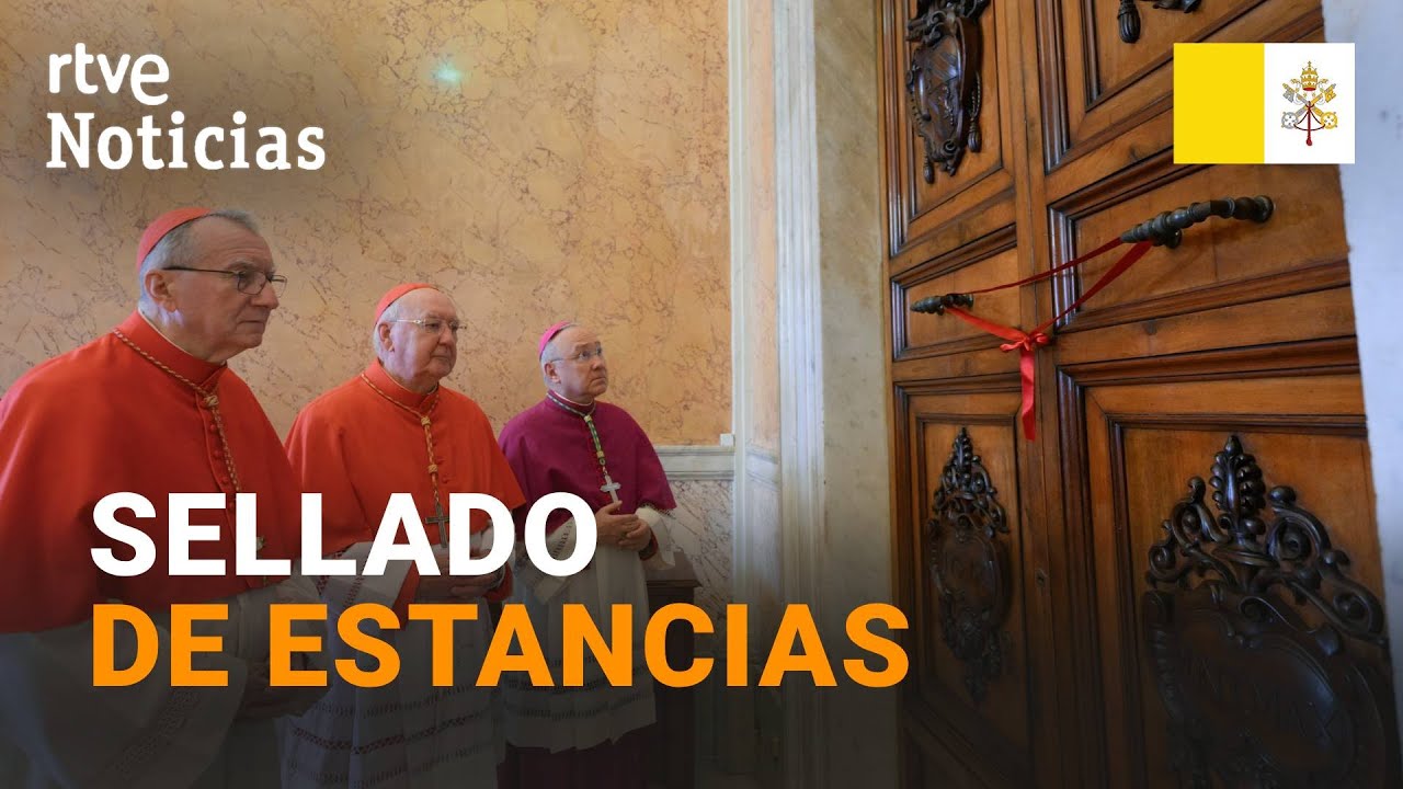 PAPA FRANCISCO: SELLADO con cinta y lacre de las ESTANCIAS oficiales del pontífice | RTVE Noticias