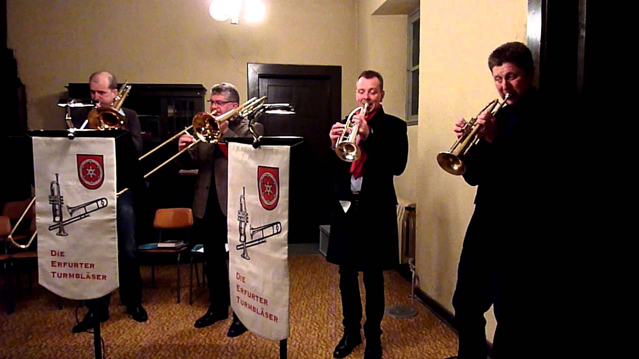 Erfurter Turmbläser am 24.12.2015 in der Erfurter Lutherkirche