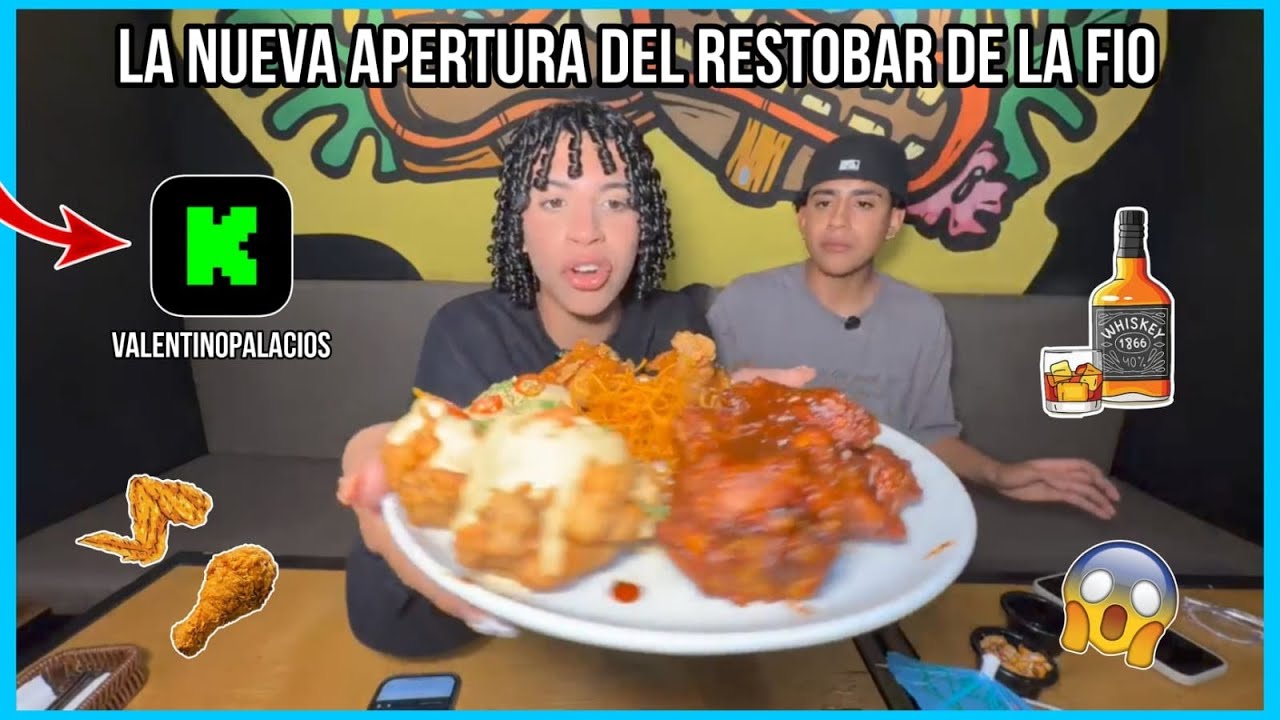 LA NUEVA APERTURA DEL RESTOBAR DE LA FIO! 😱 (ALITAS BROASTER 🍗 Y TRAGOS🍹) 🤭 - Valentino Palacios