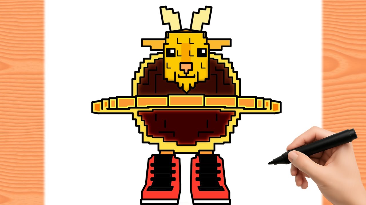Como Dibujar a BLACKHOLE GOAT - Steal a Brainrot ROBLOX