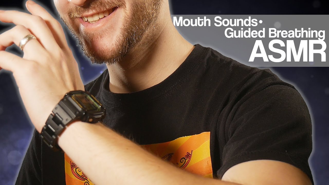 ASMR Soft Mouth Sounds combined with Guided Relaxation - close up whispering, ear cupping -