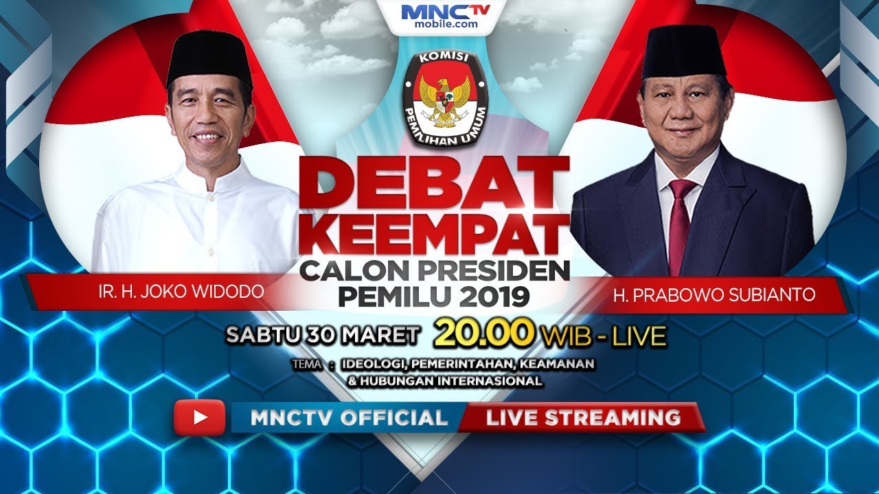 FULL! DEBAT CALON PRESIDEN PEMILU 2019 (IDEOLOGI, PEMERINTAHAN, KEAMANAN & HI)