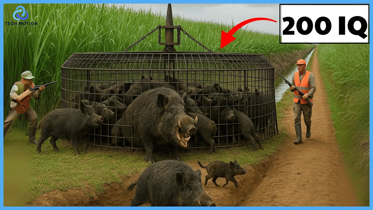 Wild Boar Hunting: How Farmer Trap Millions of Wild Hogs to Protect Farm | Wildlife Documentary