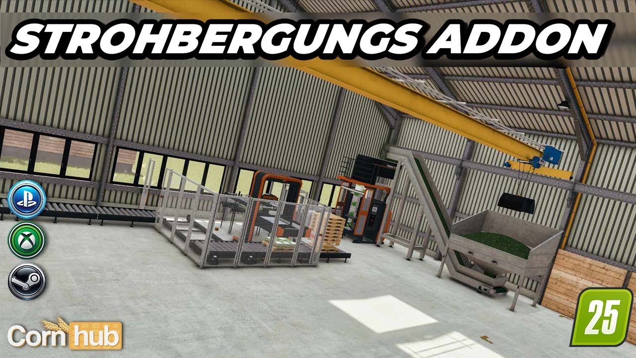 LS25 Strohbergungs Addon - Landwirtschafts Simulator 25 Modvorstellung