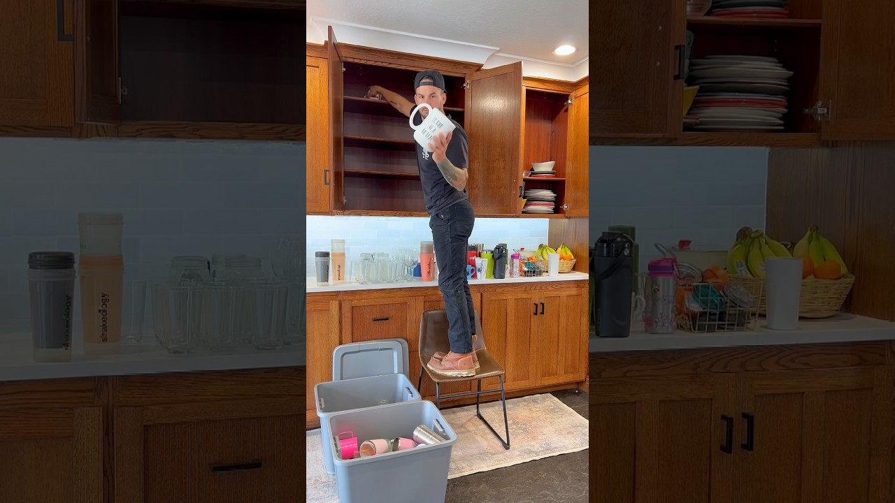 Husband shatters box of brand new dishes… 😳 #girldad #husband #newdishes