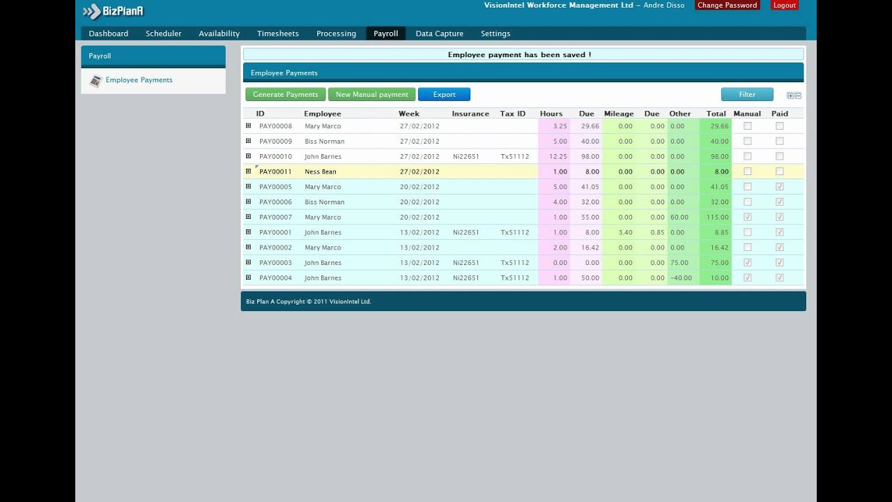 Training Video 5 Payroll Function