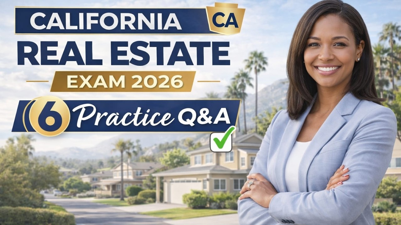 California Real Estate Exam Crash Course 2026– Guaranteed Pass Tips #realestate #studywithme