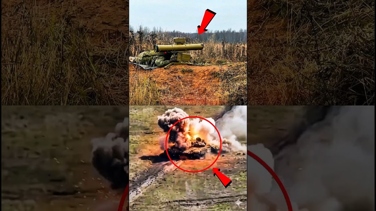 This Soldier Fires an Anti-Tank Missile on Tank