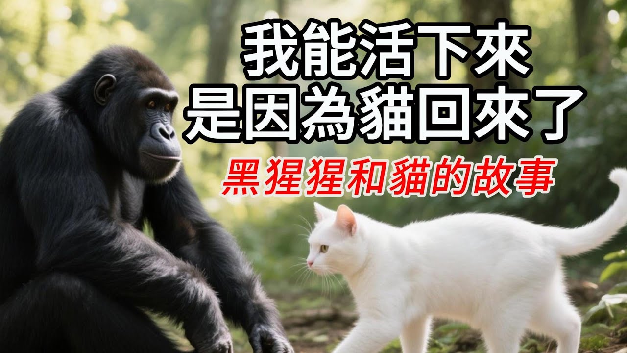 我能活下來是因為貓回來了，看哭很多人【一隻黑猩猩和流浪貓的故事】