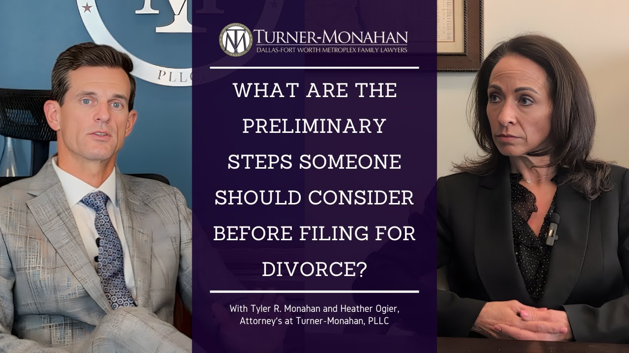 What Are the Preliminary Steps Someone Should Consider before Filing for Divorce? #texasdivorce
