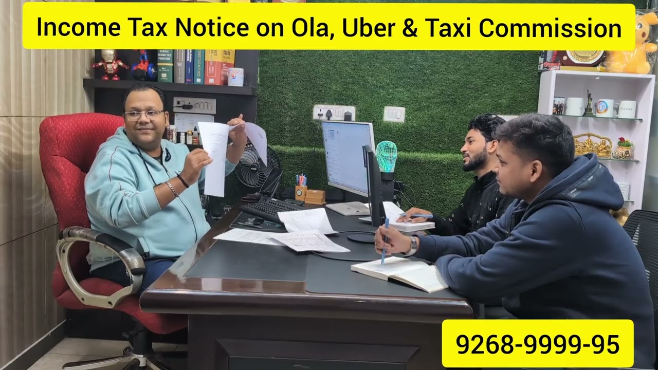 Income Tax Notice on Ola, Uber and Taxi Commission.📕📘 Complete Case Study with Explanation ✅✅