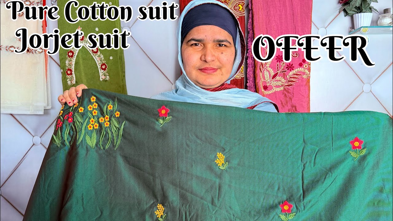 Pure cotton and jorjet suits offer 🤩 8847600249