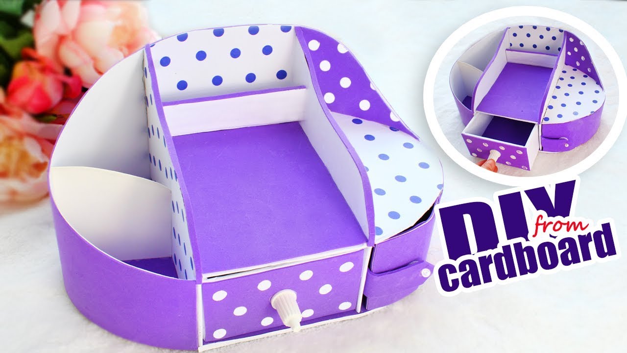 DIY DESK ORGANIZER TUTORIAL MULTIFUNCTIONAL IDEA