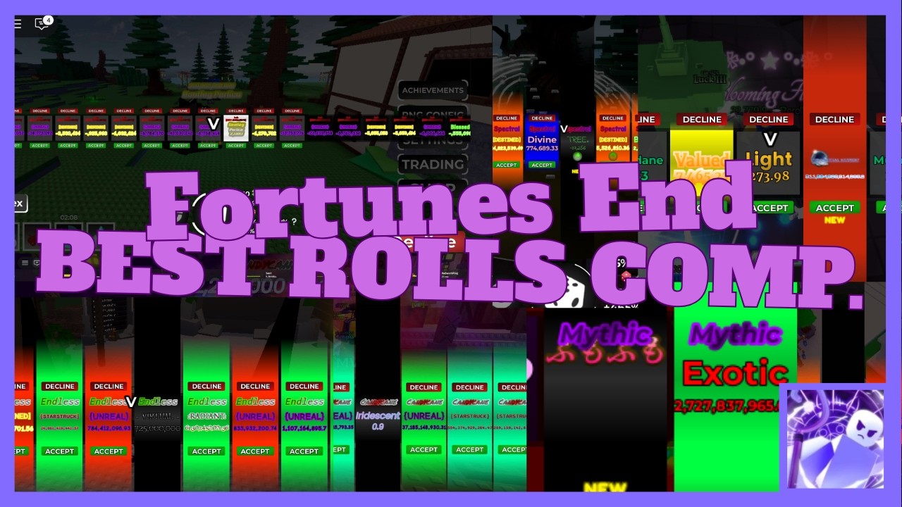 Fortunes End Best Rolls Comp. | ROBLOX Fortunes End