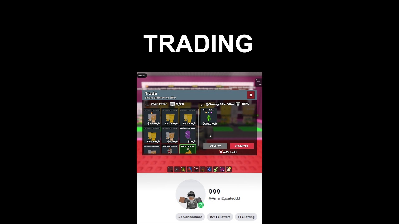 🔴LIVE! STEAL A BRAINROT TRADING ROBLOX