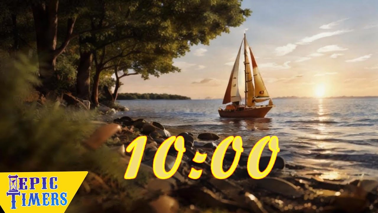 10 Minute Music Timer Autumn's Embrace: A Sailboat's Serene Seasonal Transformation!