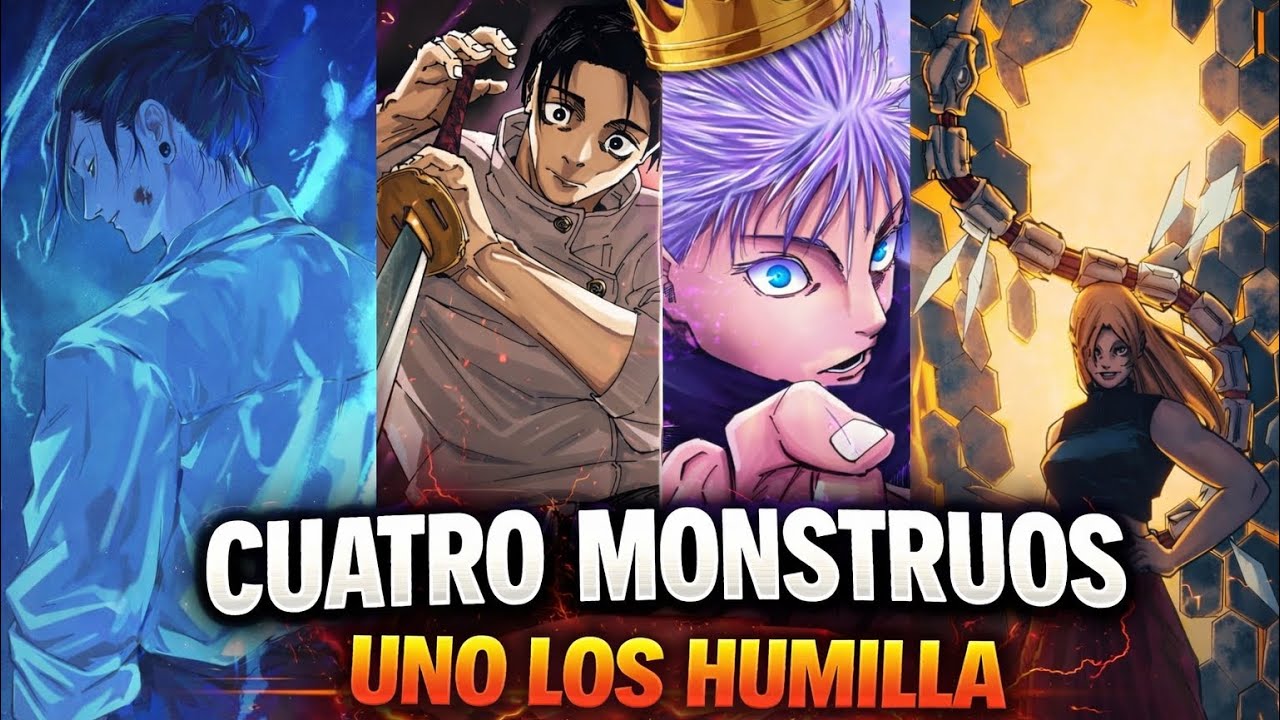 Categoría Especial: Los 4 Hechiceros que Aterrorizan el Mundo Jujutsu