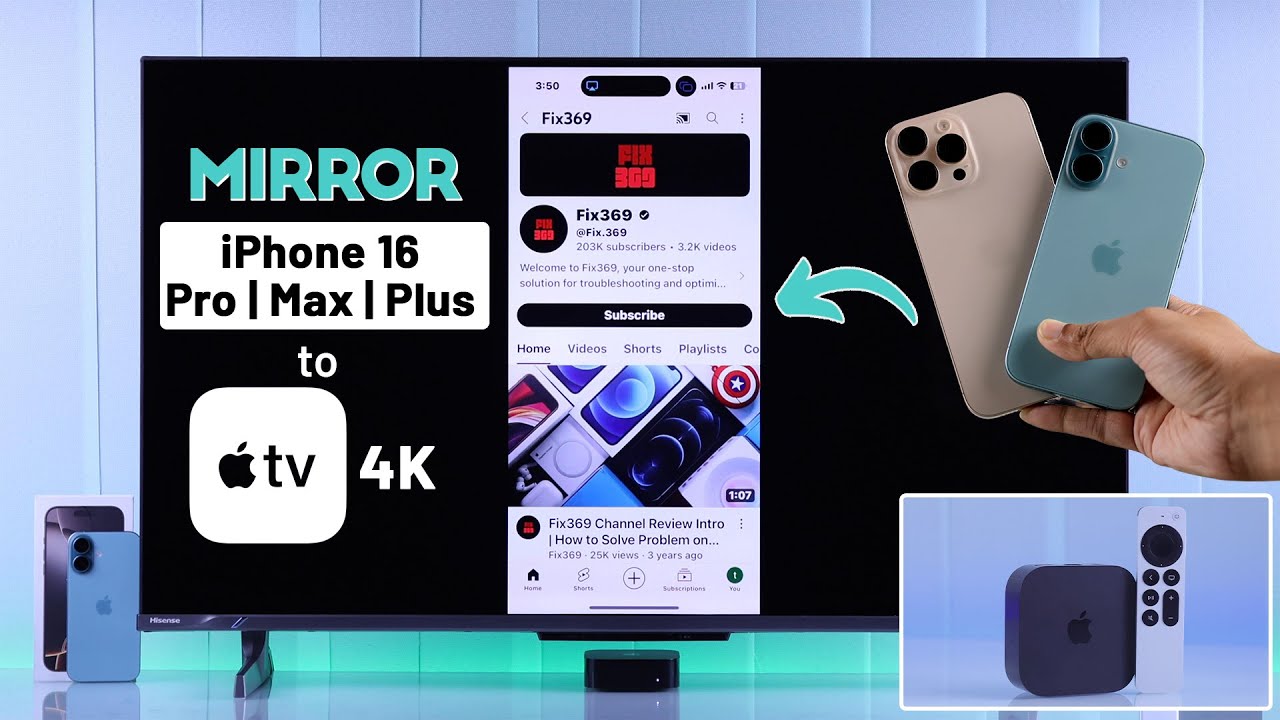 How to Mirror iPhone 16 with Apple TV 4K!