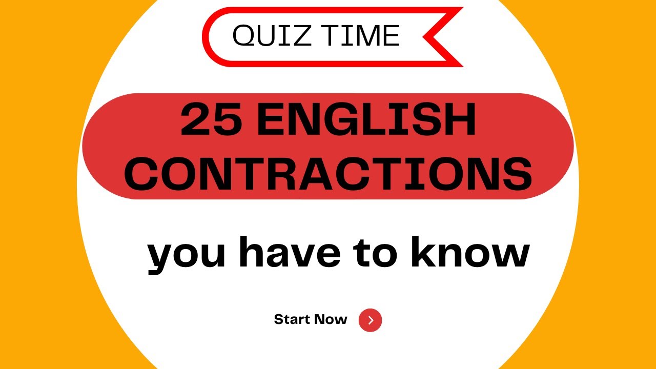 English Contractions Quiz