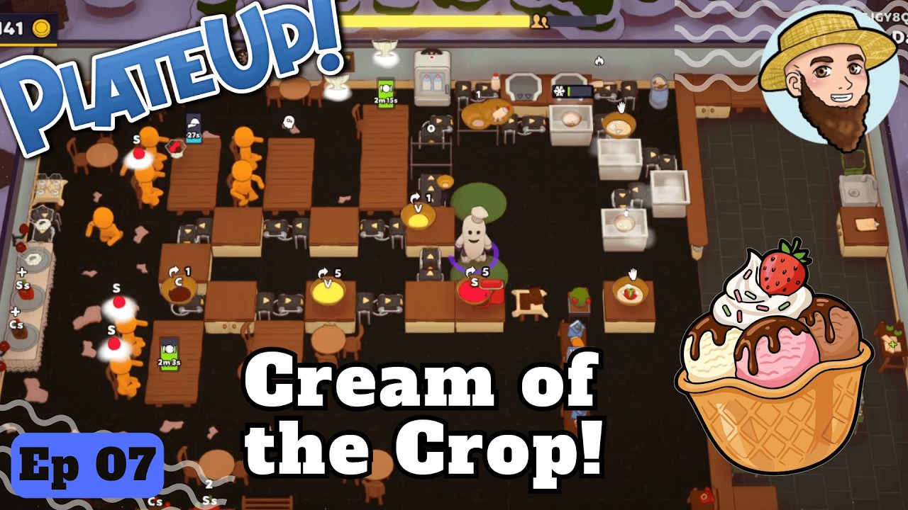 Cream of the Crop! - Solo Play PlateUp! I Part 7 #icecream   #theontariogardener #plateup #sundaes