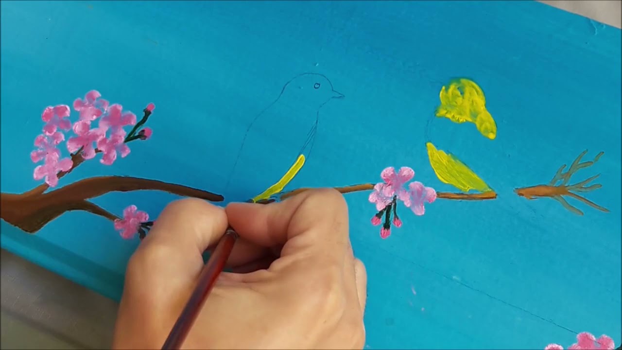 Pintura com tinta &oacute;leo em madeira  #artesempressa #pinturaemmadeira