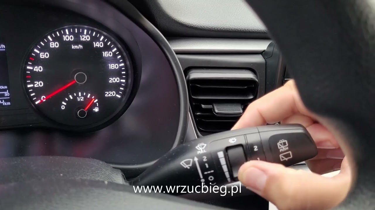Wycieraczki KIA RIO - Jak włączyć wycieraczki? Szkoła Nauki Jazdy Wrzuć Bieg Wrocław
