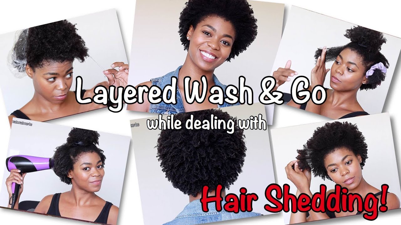 Wash & Go Routine!(While Dealing w/Hair Shedding/Hair Loss) No Crunch & No Flakes!- 4C Natural Hair