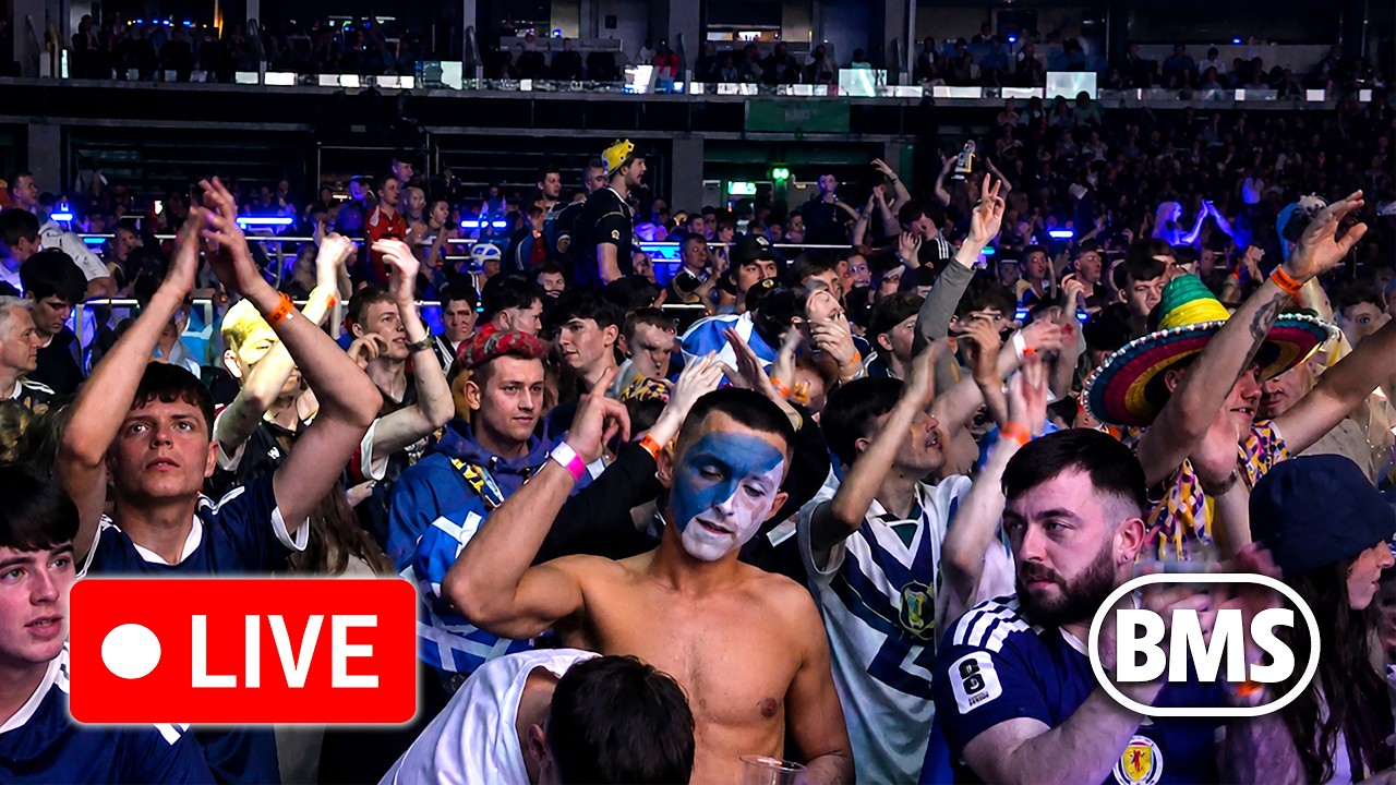 🔴 LIVE | SCOTLAND 🏴󠁧󠁢󠁳󠁣󠁴󠁿 v 🇲🇦 MOROCCO WATCH PARTY! 👀 Fans react in Glasgow & Boston arrivals